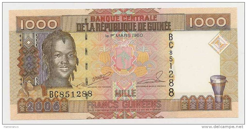 Guinea 1000 Franchi 2006  UNC - P. 40 - Guinea