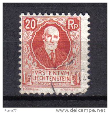 SS2645 - LIECHTENSTEIN 1925 , Il N. 73 Usato - Used Stamps
