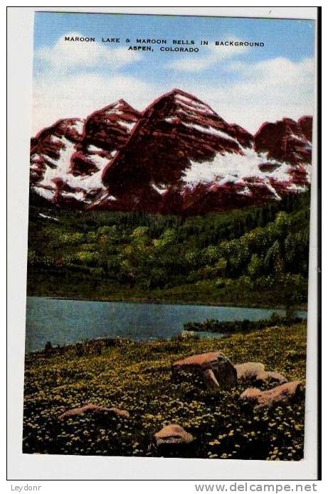 Maroon Lake & Maroon Bells In Background Aspen, Colorado - Altri & Non Classificati