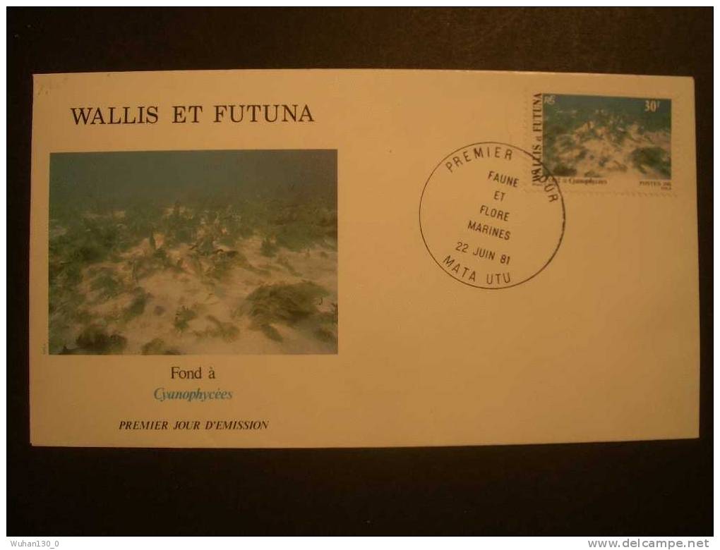 WALLIS  Et  FUTUNA  De  1981  "   Faune Et Flore Pelagiques   "   6   F D C  Du  22  Juin  1981 - FDC