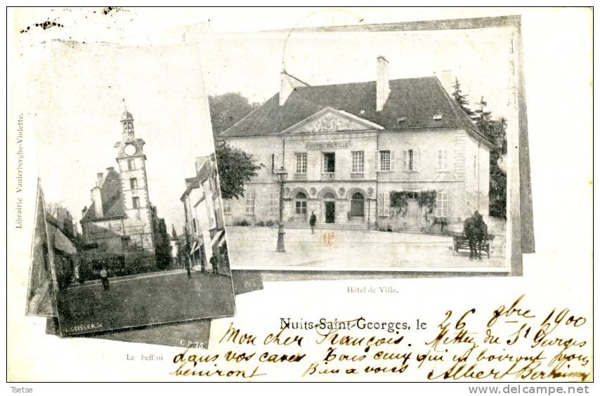 Nuits-Saint-Georges, Le ...- Carte 2 Vues, Précurseur 1900 - Nuits Saint Georges