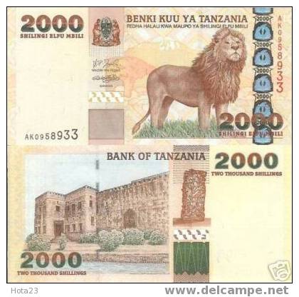 Tanzania 2000 Shilingi 2003 P-37 UNC - Tanzanie