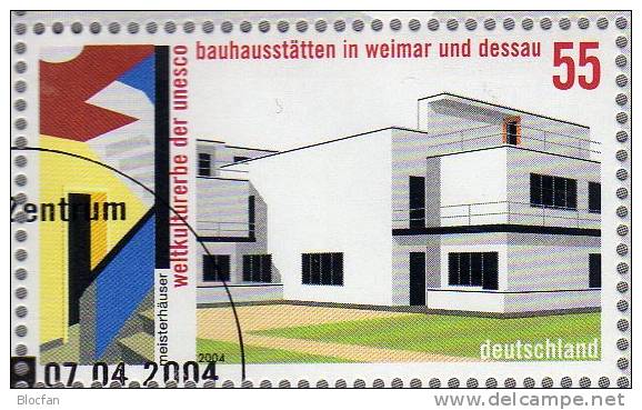 Bauhaus Architektur Dessau Numisblatt NB 1/2004 Deutschland Mit 2394 10-KB SST 32€ Hb Bloc M/s Document Sheetlet Germany - Other & Unclassified