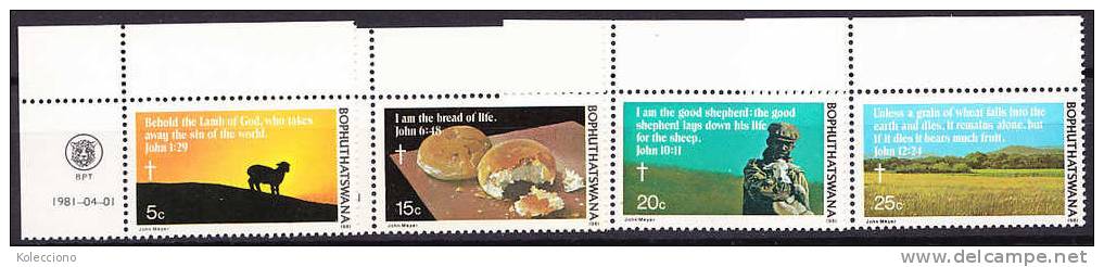 Bophutatswana 1981 Yv. 72-75 Easter, The Passion MNH - Bofutatsuana