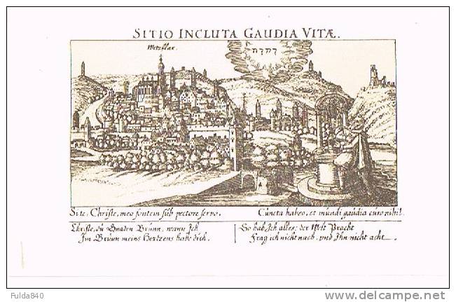 CPA.   WETZFALX.     Sitio Incluta Gaudia Vita.    (gravure) - Wetzlar