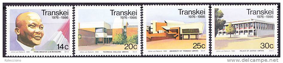 Transkei 1986 Yv. 193-96 10º Aniv. Of The Independence MNH - Transkei