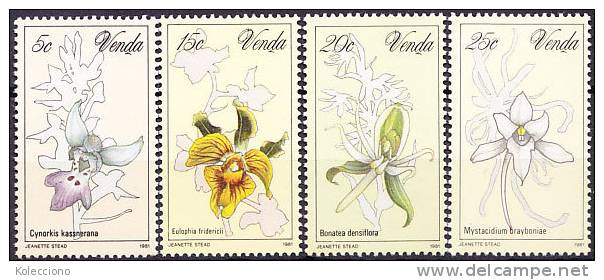 Venda 1981 Yv. 46-49 Flowers, Orchid MNH - Venda