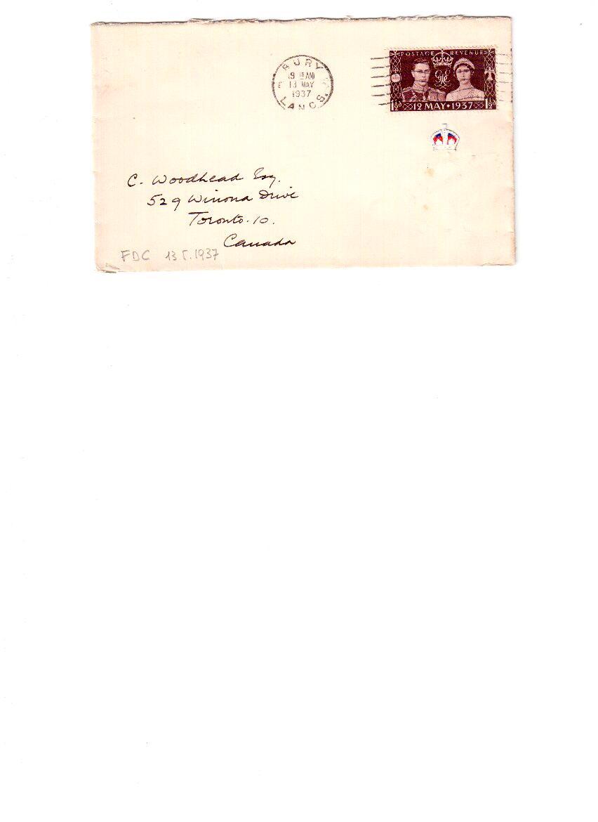 FDC2991   -   GRAN BRETAGNA  - FDC 13.5.1937 - INCORONAZIONE  GIORGIO VI  -  Michel Nr. 197 - ....-1951 Pre Elizabeth II
