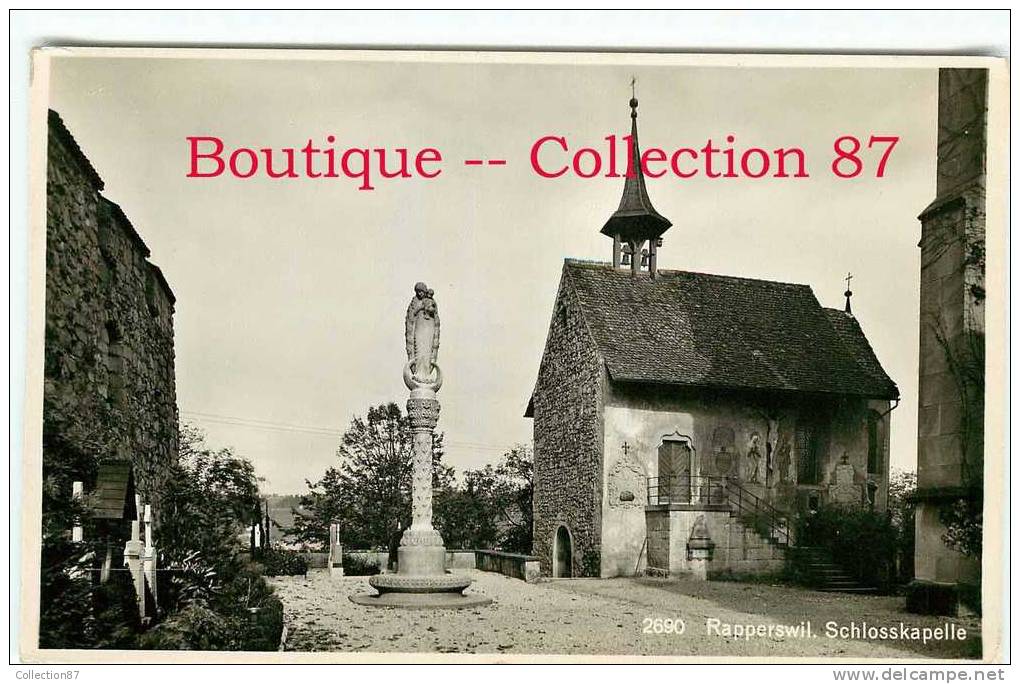 SUISSE - SG - CANTON De SAINT GALL - RAPPERSWIL - SCHLOSSKAPELLE - RARE - DOS VISIBLE - Rapperswil-Jona