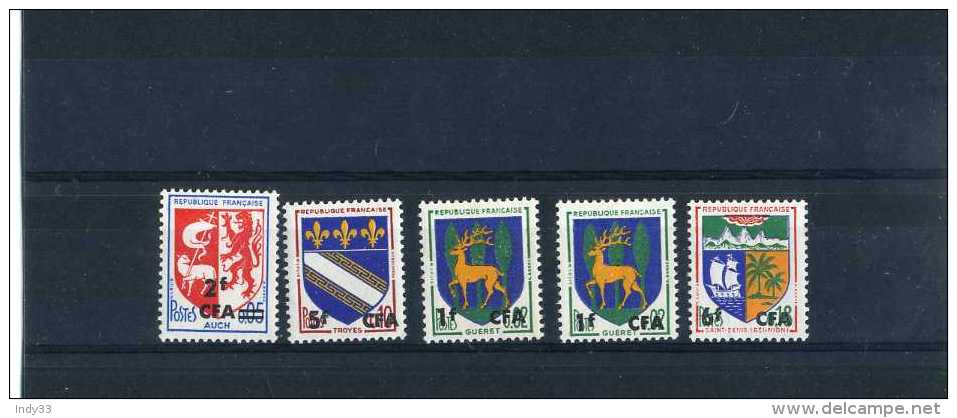 - FRANCE COLONIES . REUNION 1949/75  . TIMBRES CFA - Ongebruikt