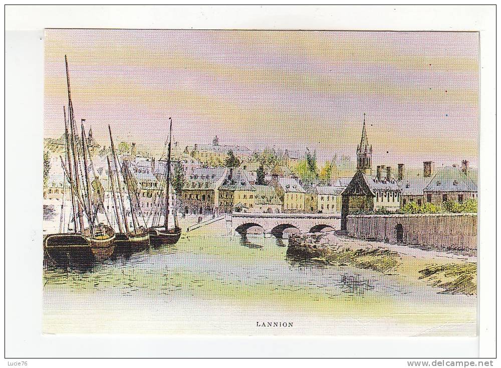 LANNION - D'après Lithographie  Bretagne Ancienne -  N° LC  36 - Lannion