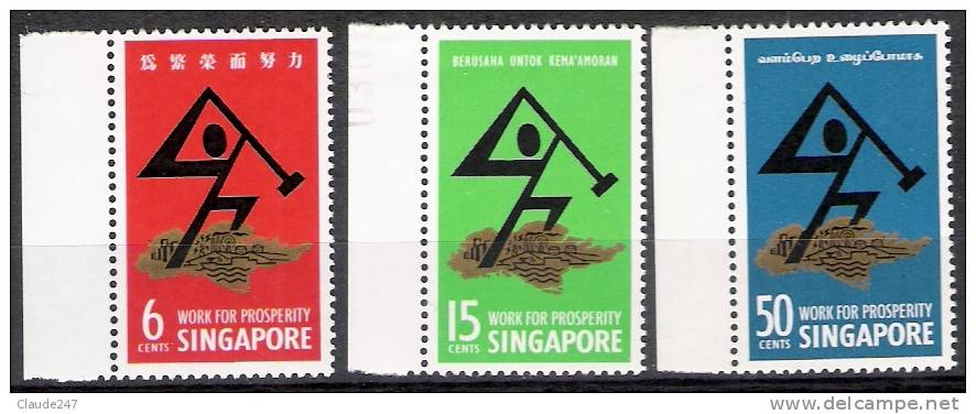 Singapore 1968 National Day - Serie Nuova Illinguellata - New -  MNH - Singapore (1959-...)