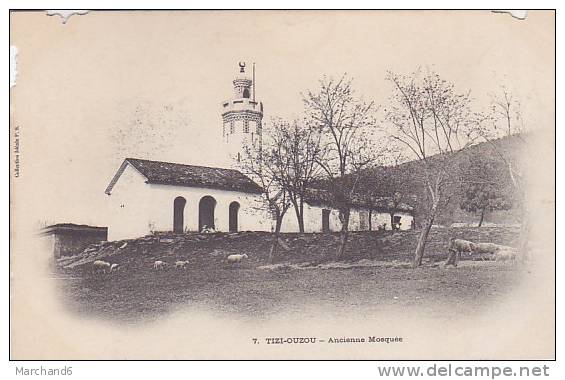 ALGERIE.TIZI OUZOU.ANCIENNE MOSQUEE Editeur Idéale Ps En L état Grignoté En Haut - Tizi Ouzou