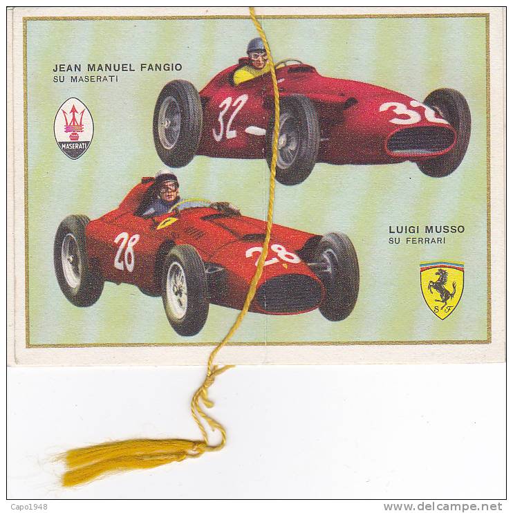 CALENDARIETTO   1959  "RIVALITA' SPORTIVE" FERRARI-MASERATI ECC..      -2-   0882-7724-723 - Petit Format : 1901-20