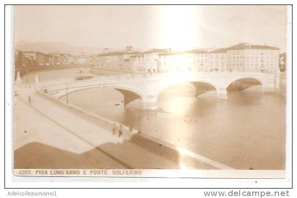 40401)cartolina Illustratoria Pisa - Lungarno E Ponte Solferino - Pisa