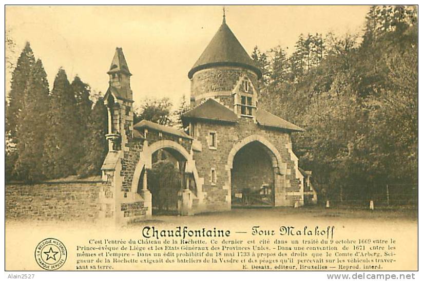 CHAUDFONTAINE - Tour Malakoff (E. Desaix, éditeur, Bruxelles) - Chaudfontaine