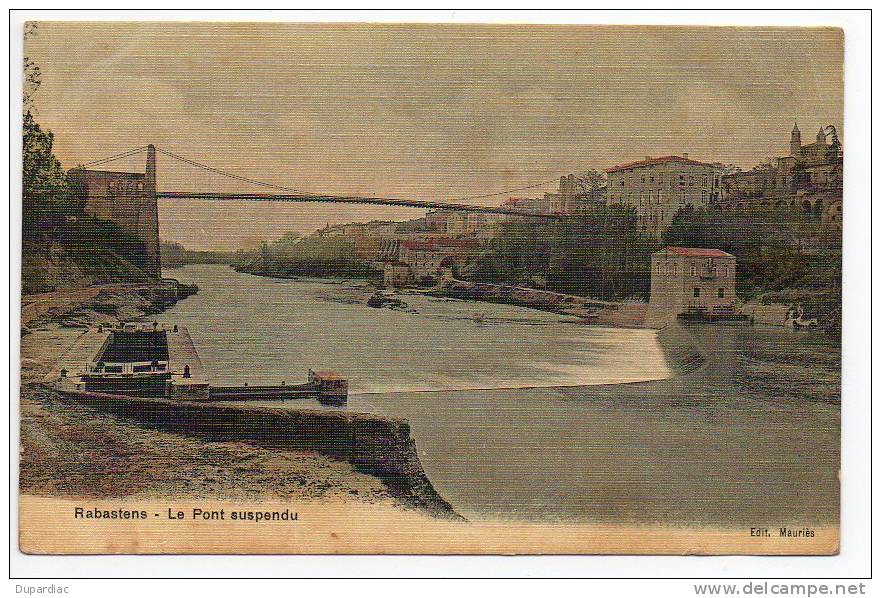 81 - Tarn /  RABASTENS  -- Le Pont Suspendu - Rabastens