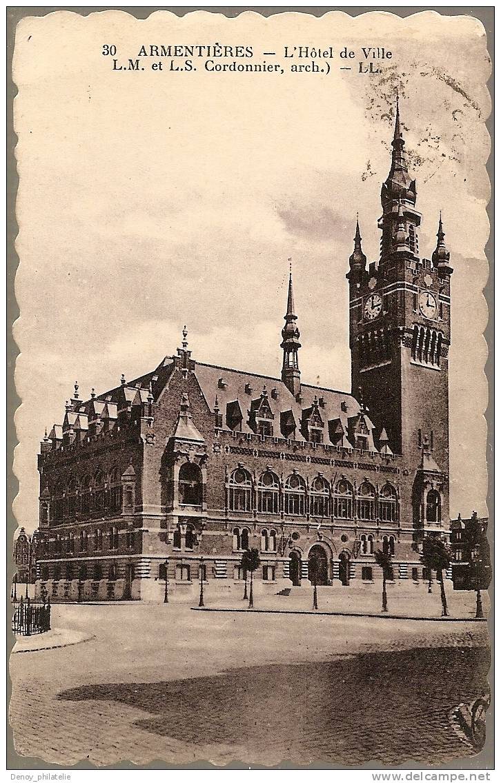 59/ ARMENTIERES / L'HOTEL DE VILLE L.M. ET L.S. CORDONNIER - Armentieres