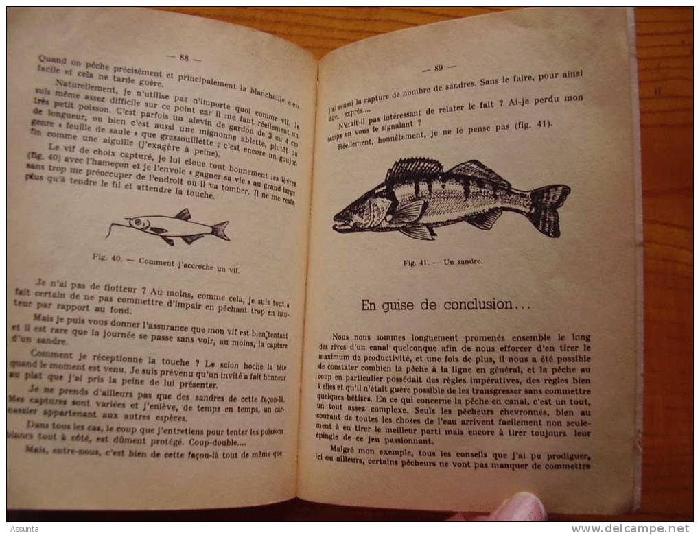 Livre Sur La Pêche : Pêches En Canal . 95 P . De Michel  Pollet . Nombreux Croquis - Chasse/Pêche