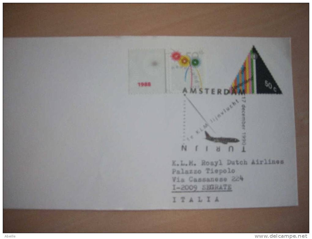 19/381     9 BRIEVEN THEMA LUCHTVAART BIJZ. AFSTEMPELINGEN ... - Airmail