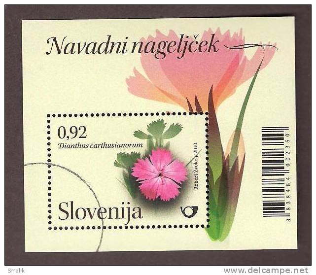 Slovenia 26-3-2010, Flowers, MS MNH(specimen) - Andere & Zonder Classificatie