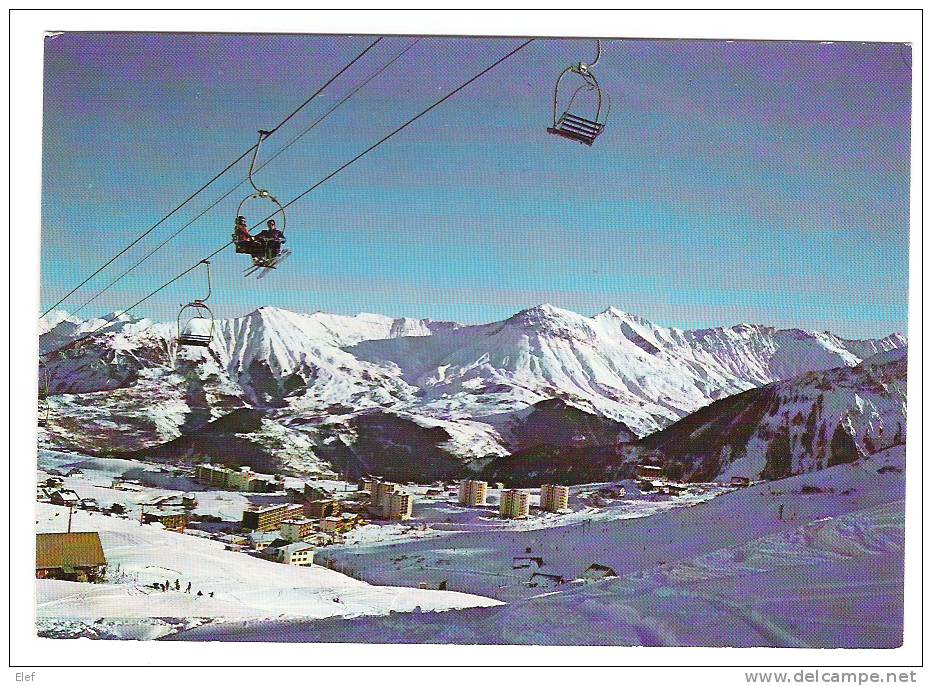 LA TOUSSUIRE, Savoie  ; Vue Générale De La Station; Télésiège; 1982; TB - Autres & Non Classés