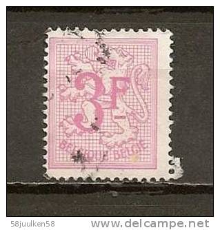 -Belgie  GESTEMPELD  OPC.  NR°  1545  Catw.  0,15  Euro - 1977-1985 Chiffre Sur Lion