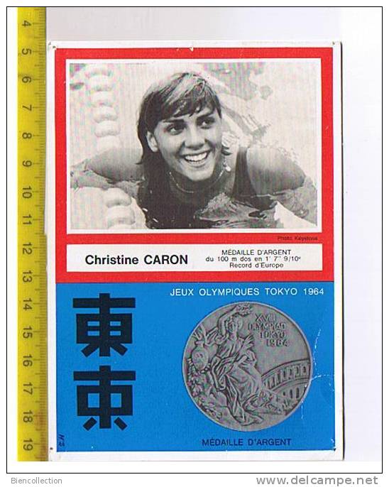 Christine Caron Aux Jeux Olympiques De Tokyo - Nuoto