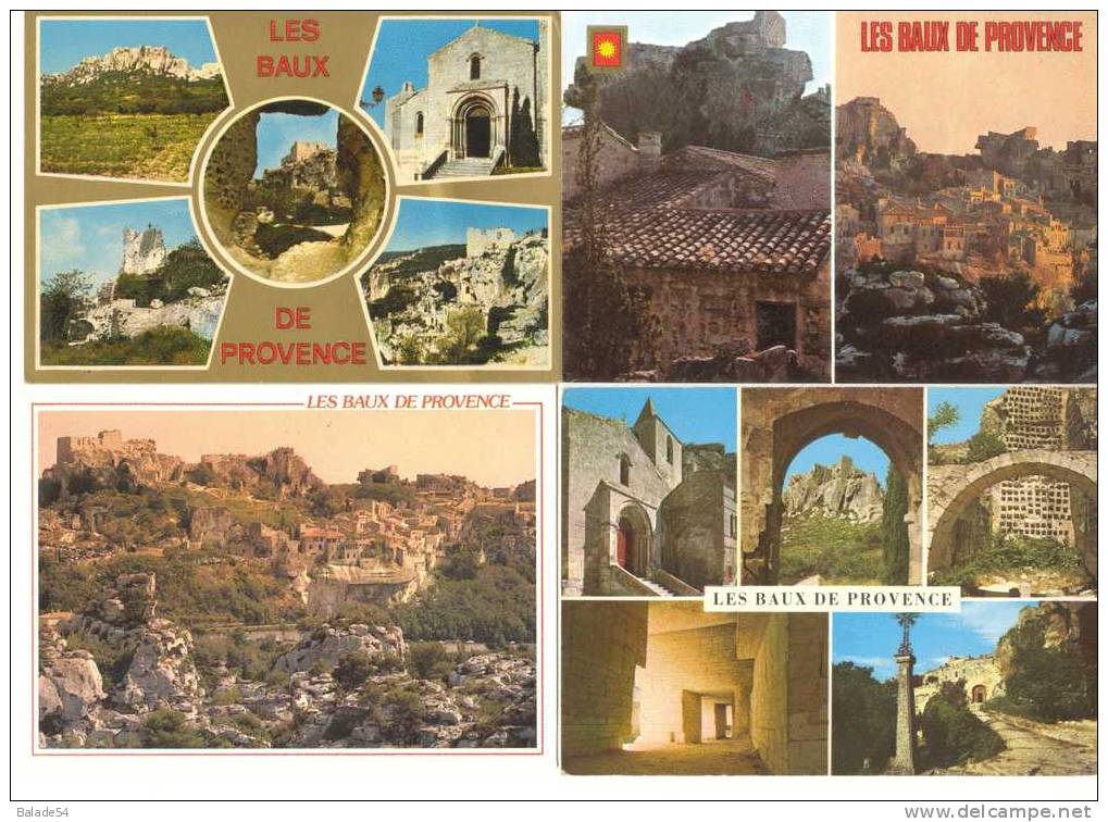 Lot De 8 CPM - Les BAUX-DE-PROVENCE (13) Donjon - Ruines Du Château - Rue Du Village - Val D'Enfer - Baumanière - 5 - 99 Cartoline