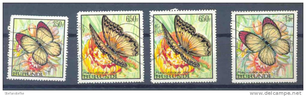 Burundi Lot Used BUTTERFLIES   (zie Scan) - Used Stamps