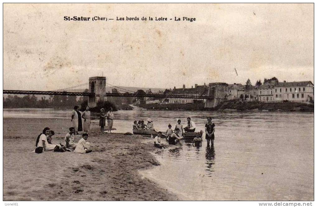 SAINT-SATUR : (18) Les Bords De La Loire. La Plage - Saint-Satur