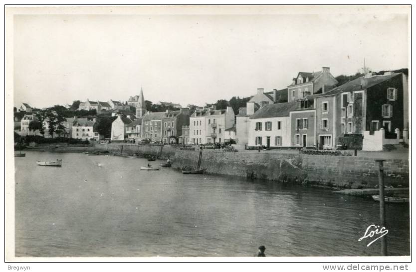 56 - CPSM Belle-Ile-en-Mer - Vue De Sauzon Sur Le Port - Belle Ile En Mer