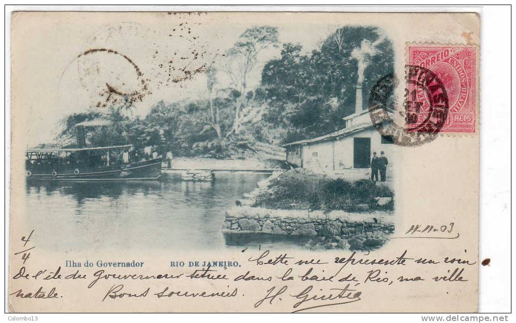 BRESIL - BRAZIL RIO DE JANEIRO ILHA DE GOVERNADOR 1903 - Rio De Janeiro