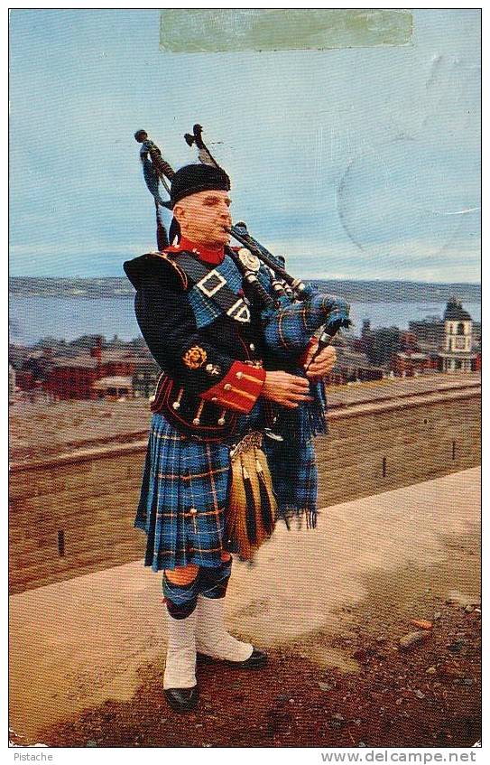 Highland Piper - Nova Scotia Tartan - Circulée En 1959 - Cornemuse Folklore Musique - Halifax