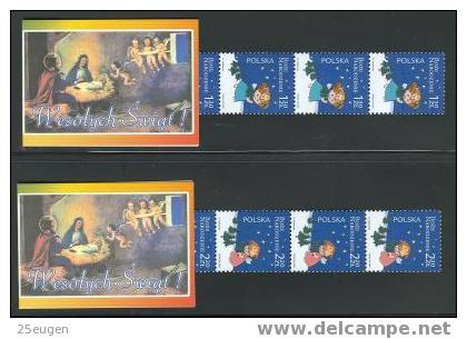 POLAND 2005 CHRISTMAS  2 Booklets  MNH - Postzegelboekjes