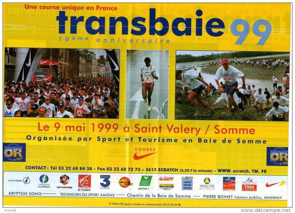 St VALERYsur SOMME COURSE De  La  Transbaie Année 1999  Cassette Vidéo  VHS Impeccable - Deporte