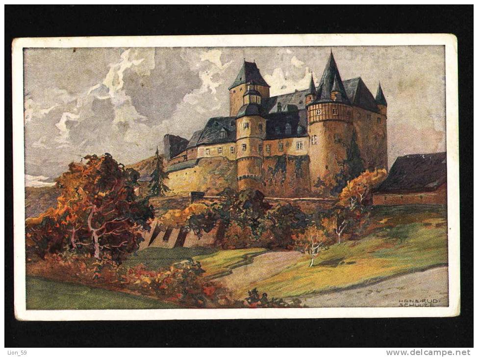 Germany Art Hans Rudolf Schulze  - SCHLOSS BURRESHEIM Bürresheim Im Nettetal  Pc 20298 - Schulze, Hans Rudolf