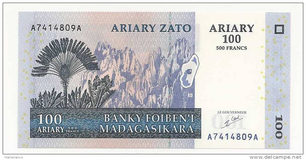 Madagascar 100 Ariary 2004  UNC - Madagaskar