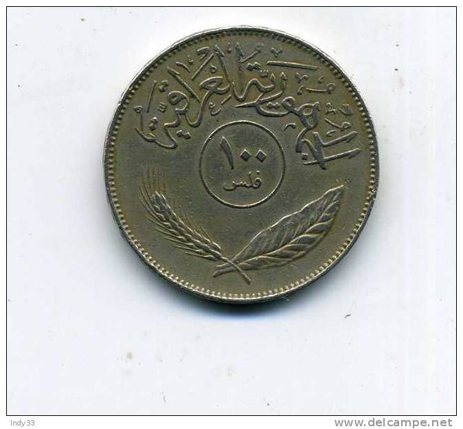 - MONNAIE IRAQ . - Irak