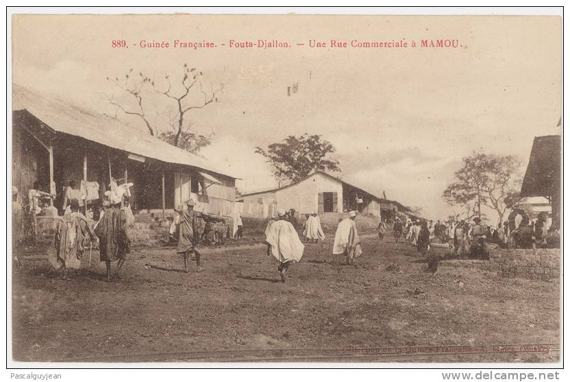 CPA GUINEE FOUTA DJALLON - RUE COMMERCIALE A MAMOU - Guinée