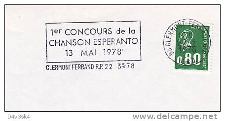 1978 France 63 Puy Dome Clermont Ferrand Concours Chanson Esperanto Language - Esperanto