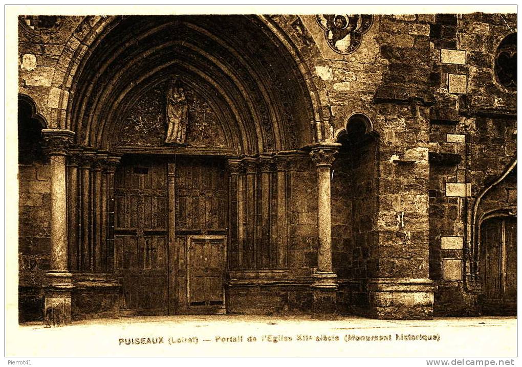 Portail De L'Église XIIème Siècle - Puiseaux