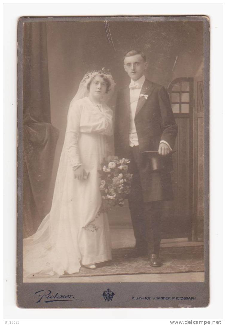 Liebe Ist ...wenn Man Heiratet - K.u.K. Hof-Photograpf , Kammer-Photogr. S'Majestät Des Kaisers -ca.16,5 X 10,5 Cm - Alte (vor 1900)