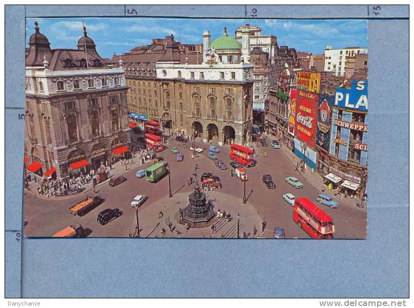 U1078 LONDRA PICCADILLY CIRCUS AUTO  COCA COLA  Vg - Piccadilly Circus