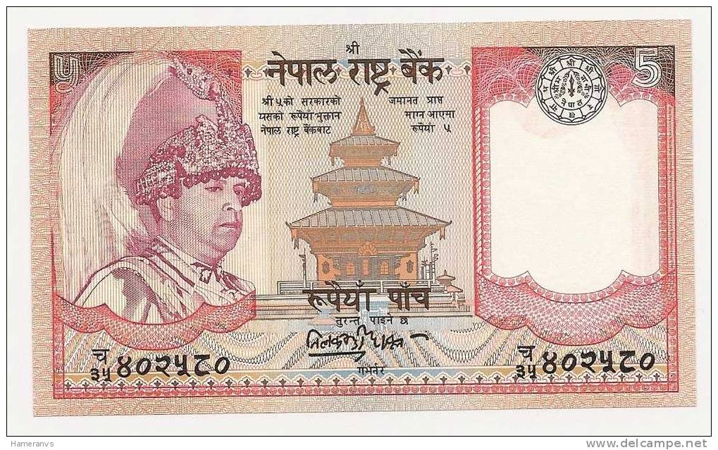 Nepal 5 Rupie 2002 UNC - P.46 - Népal