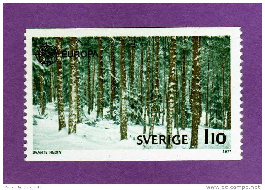 SUEDE TIMBRE N° 970 NEUF EUROPA 1977 - Unused Stamps