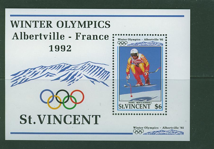 392N0039 Ski De Descente Bloc 173 Saint Vincent 1992 Neuf ** Jeux Olympiques D Albertville - Winter 1992: Albertville