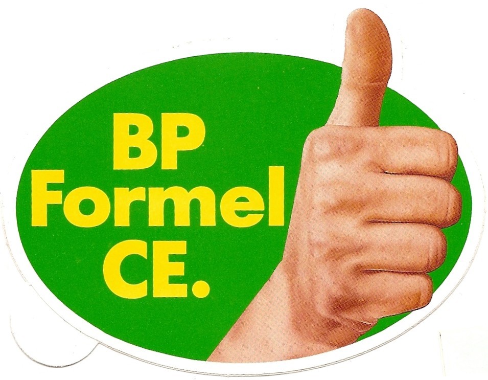 Autocollant / Aufkleber - BP Formel CE - [carburant - Pouce] - Aufkleber