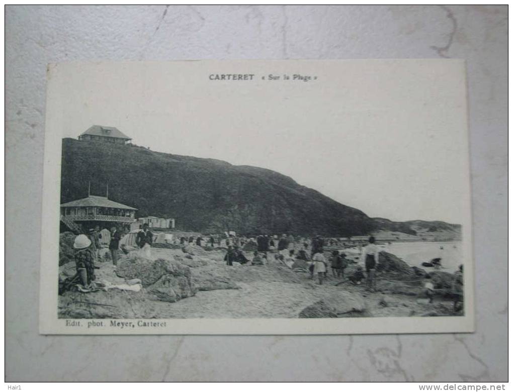 VDS CPA CARTERET SUR LA PLAGE ANIMATION EXCEPTIONNELLE CARTE RARE - Carteret