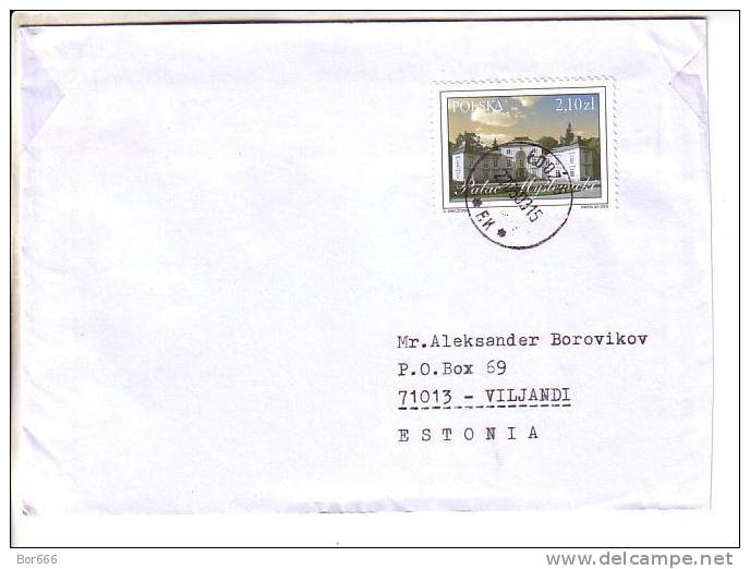 GOOD POLAND Postal Cover To ESTONIA 2003 - Good Stamped: Palace - Lettres & Documents